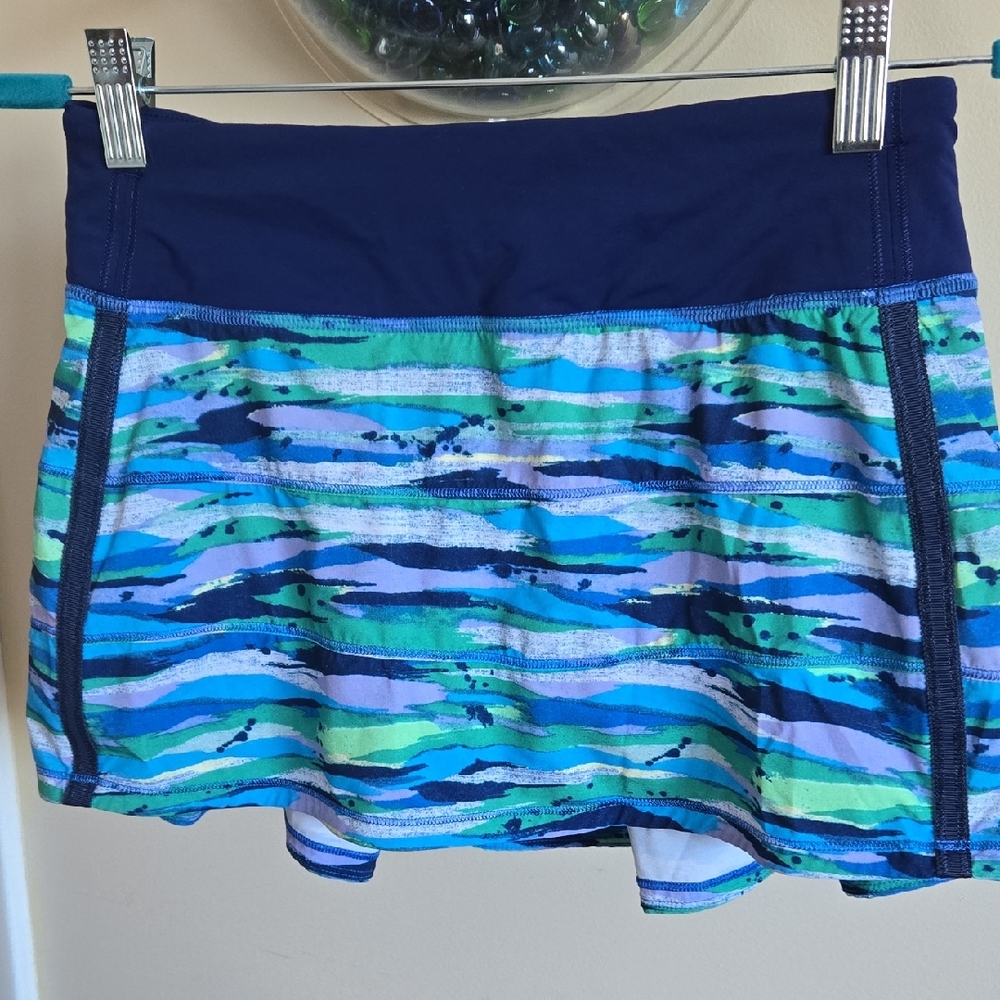 "RARE" Lululemon Blue Pace Rival Skirt